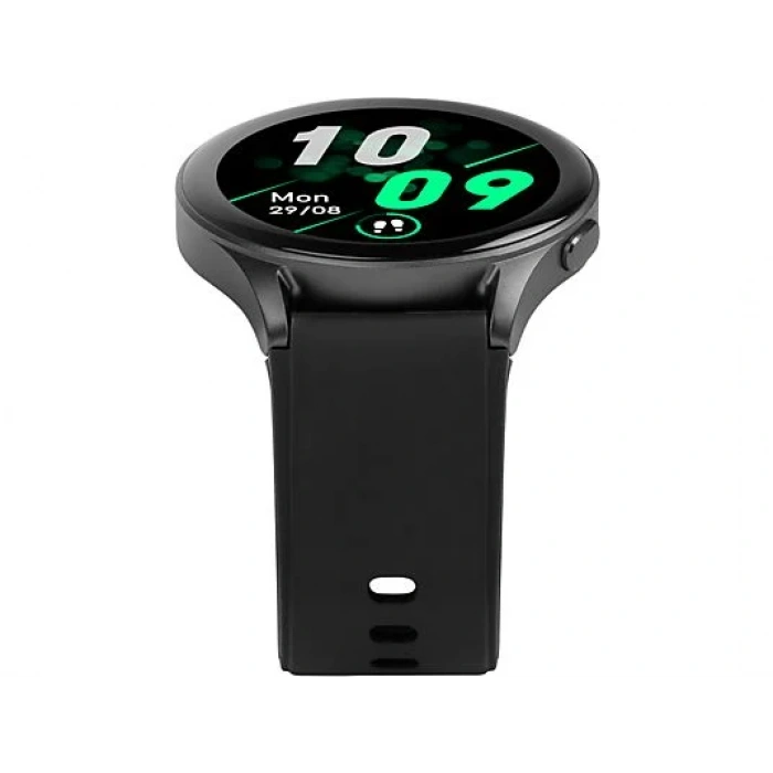 TTEC Tempus Pro 36mm AMOLED Ekranlı Yuvarlak Alüminyum Kasa Akıllı Saat Siyah