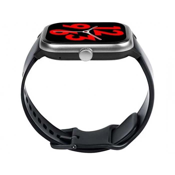 TTEC Tempus Pro 47mm Amoled Ekranlı Kare Plastik Kasa Akıllı Saat Siyah