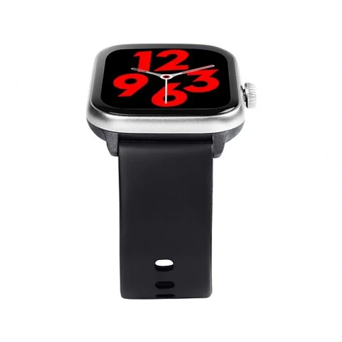 TTEC Tempus Pro 47mm Amoled Ekranlı Kare Plastik Kasa Akıllı Saat Siyah