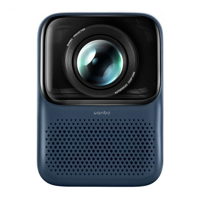 WANBO Wanbo T2 Max Yeni Android 450 ANSI Autofocus Projeksiyon Cihazı Koyu Mavi