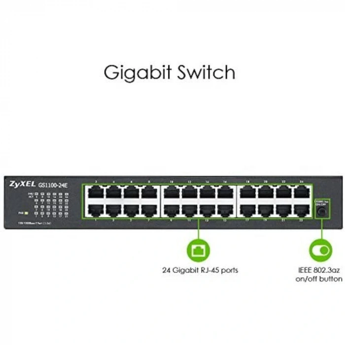Zyxel GS1100-24E 24Port 10/100/1000 Gigabit Switch
