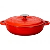 LAVA Döküm 28cm Yuvarlak Çok Amaçlı Tencere Kırmızı