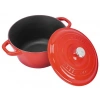 LAVA Döküm Demir Kapak New Heritage Serisi Çap 26cm Yuvarlak Tencere Kırmızı