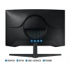 SAMSUNG Odyssey G5 LS27CG552EUXUF 27 inç QHD 1ms 165Hz Freesync HDR10 VA Kavisli Gaming Monitör Siyah