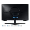 SAMSUNG Odyssey G5 LS32CG552EUXUF 32 inç QHD 1ms 165Hz Freesync HDR10 VA Kavisli Gaming Monitör Siyah