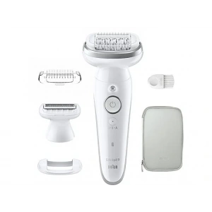 BRAUN SE 9041 Silk-Épil 9 Islak ve Kuru Kalıcı Pürüzsüz Cilt Epilasyon Cihazı Gümüş