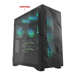 DarkFlash Aquarius-Mesh RGB Mid Tower Kasa PSU YOK