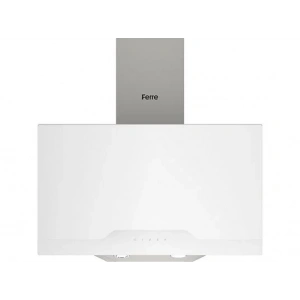 FERRE D064 Çift Camlı Girintili Dokunmatik Davlumbaz Beyaz