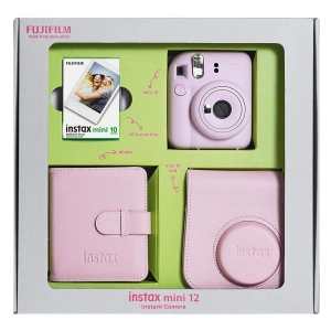 FUJIFILM Instax Mini 12 Bundle Box Anlık Fotoğraf Makinesi Çiçek Pembesi