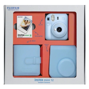 FUJIFILM Instax Mini 12 Bundle Box Anlık Fotoğraf Makinesi Pastel Mavi