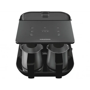 GRUNDIG TCM 7061 D İkili Çelik Türk Kahve Makinesi Siyah