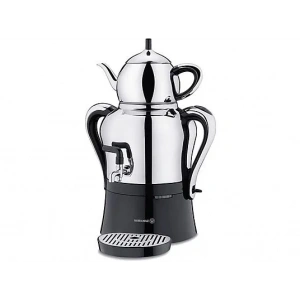 KORKMAZ A842 Çaykolik 2 Semaver Inox Krom