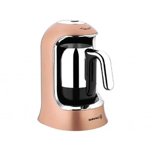 KORKMAZ A860-06 Kahvekolik Otomatik Kahve Makinesi Rosegold/Krom