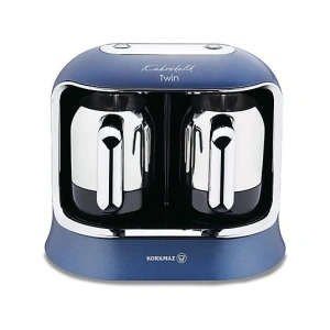 KORKMAZ A861-03 Kahvekolik Twin Kahve Makinesi Azura/ Krom