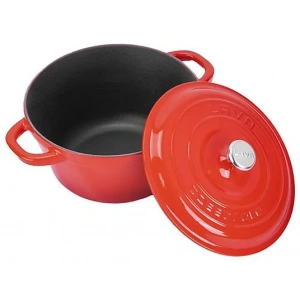 LAVA Döküm Demir Kapak New Heritage Serisi Çap 26cm Yuvarlak Tencere Kırmızı