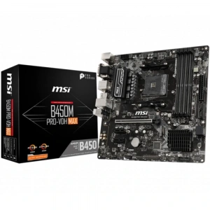 MSI  B450M PRO-M2 MAX DDR4 S+VGA+GLAN AM4