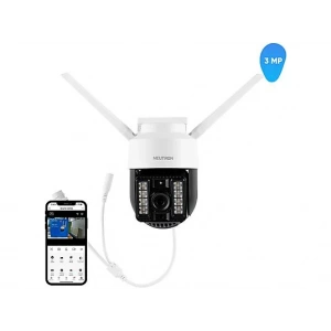 NEUTRON Gece Görüşlü Led Işıklı 360° Dönebilen Alarmlı 3MP PTZ Dış Ortam Güvenlik Kamerası Beyaz