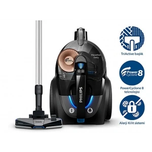 PHILIPS XB7150/07 Marathon Dailiy Toz Torbasız Elektrikli Süpürge