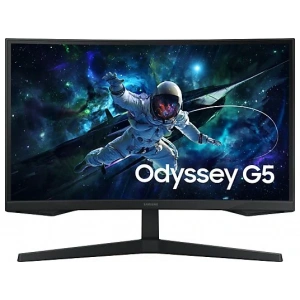 SAMSUNG Odyssey G5 LS27CG552EUXUF 27 inç QHD 1ms 165Hz Freesync HDR10 VA Kavisli Gaming Monitör Siyah