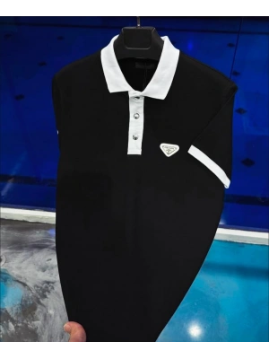 İTHAL PREMİUM ÜRÜN PRADA POLO YAKA T-SHİRT