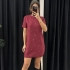 BORDO TAŞLI ELBİSE