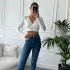 KRUVAZE UZUN CROP BEYAZ