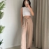 VİSKON BELİ LASTİKLİ PANTALON BEJ