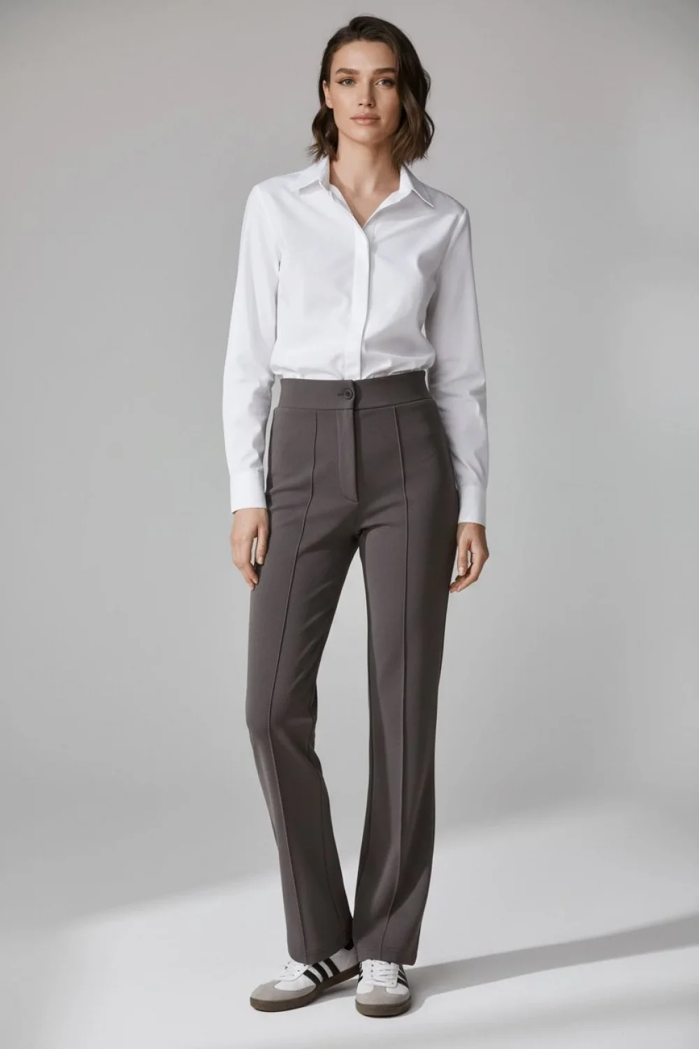 GRİ YÜKSEK BEL PANTOLON