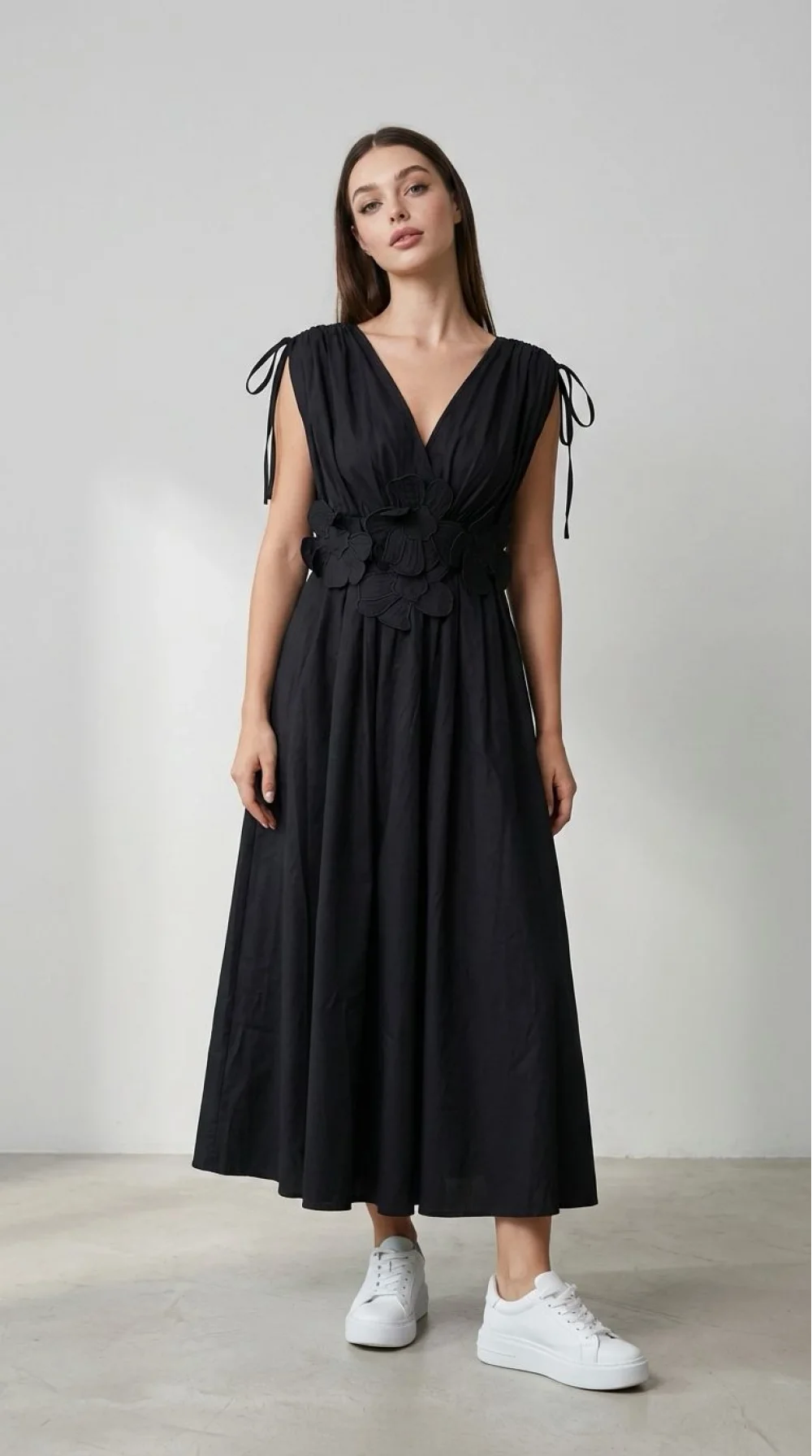 SANDY ÇİÇEKLİ ELBİSE