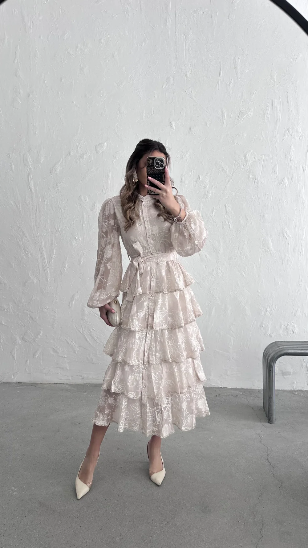 NAKIŞ İŞLEMELİ ELBİSE