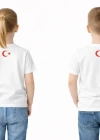 ataş Çocuk Bayraklı Tişört Kırmızı & Beyaz Renk 23 Nisan, 19 Mayıs, 29 Ekim Özel Pamuklu Kısa Kol