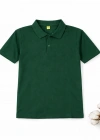 okul yeşil ( zümrüt yeşili ) Polo Yaka kısakol tişörtleri kıyafetleri üniforması çocuk genç