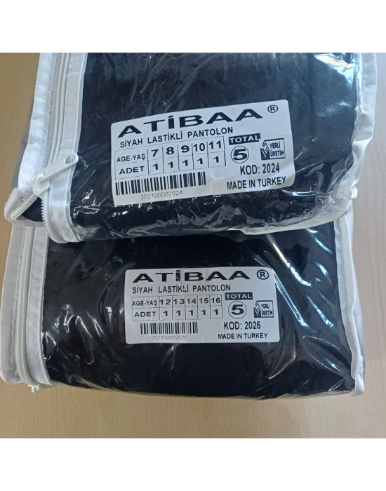 ATİBA okul keten pantolon unisex siyah, lacivert ve bej (camel) kıyafetleri üniforması çocuk genç