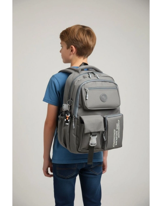 Kore Model Çok Bölmeli Suya Dayanıklı Okul Çantası Yerli Üretim