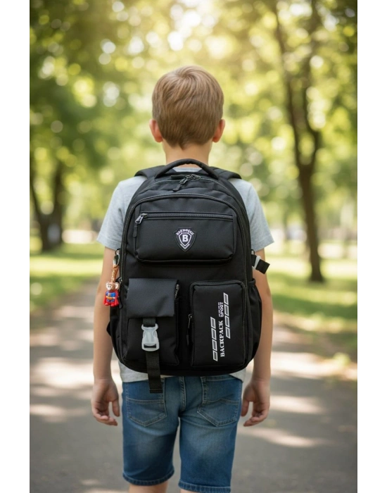 Kore Model Çok Bölmeli Suya Dayanıklı Okul Çantası Yerli Üretim