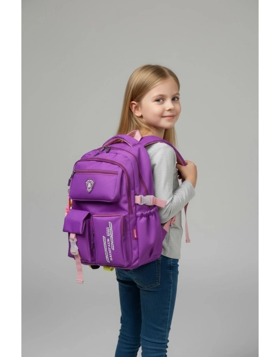 Kore Model Çok Bölmeli Suya Dayanıklı Okul Çantası Yerli Üretim