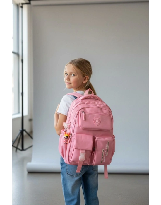 Kore Model Çok Bölmeli Suya Dayanıklı Okul Çantası Yerli Üretim