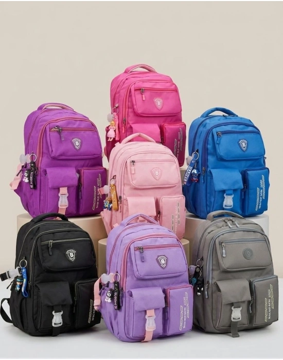 Kore Model Çok Bölmeli Suya Dayanıklı Okul Çantası Yerli Üretim