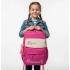 Fuşya backpack Çok Bölmeli Okul & Günlük Sırt Çantası
