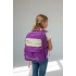 Mor backpack Çok Bölmeli Okul & Günlük Sırt Çantası