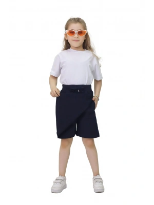 atiba şortlu etek kız okul lacivert okul kıyafeti ve üniforması