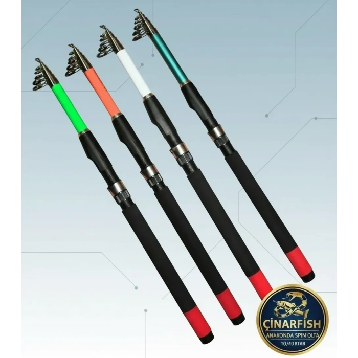 ÇINARFISH Anakonda FİBER TELESKOPİK Kamış Aksiyon | Dayanıklı