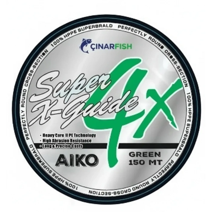 4X İPEK MİSİNA MUMLU YEŞİL 150 METRE