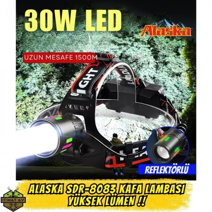 ALASKA SDR-8083 YÜKSEK LÜMEN KAFA LAMBASI