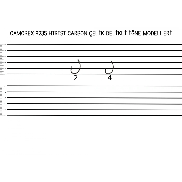Camorex 9235 Hirisi Karbon Çelik Sazan İğnesi No: 4