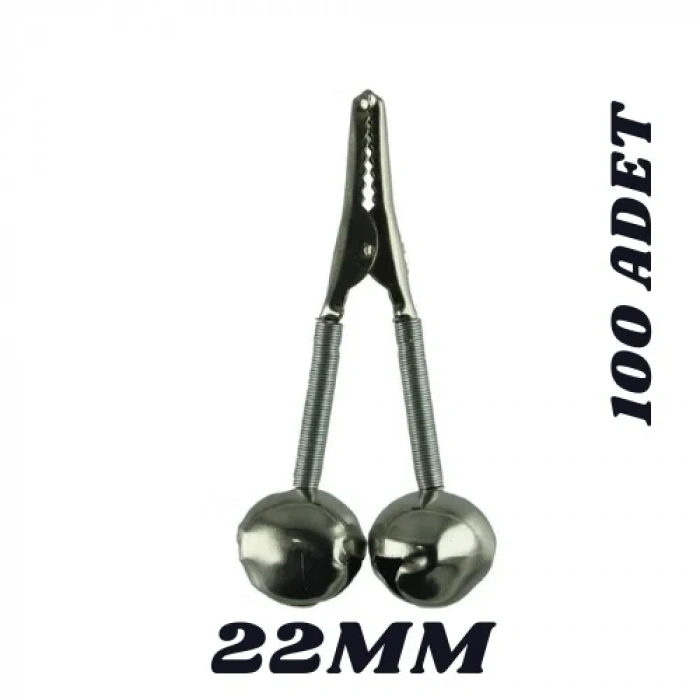 METAL GAGALI ÇİFTLİ ZİL 22MM (100 ADET)