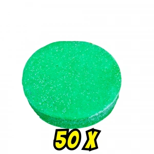 Yuvarlak Pasta Hamur Yeşil Simli