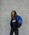 Racing unisex bomber ceket -mavi