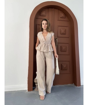 Elina keten dokuma İkili takım