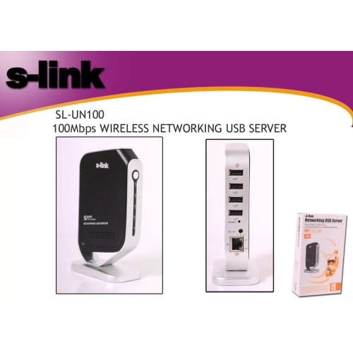 S-LİNK SN-UN100 100MHPS WRLS NETWORKİNG USB SERVER